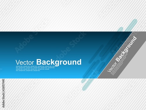 Blu Vector Banner Background