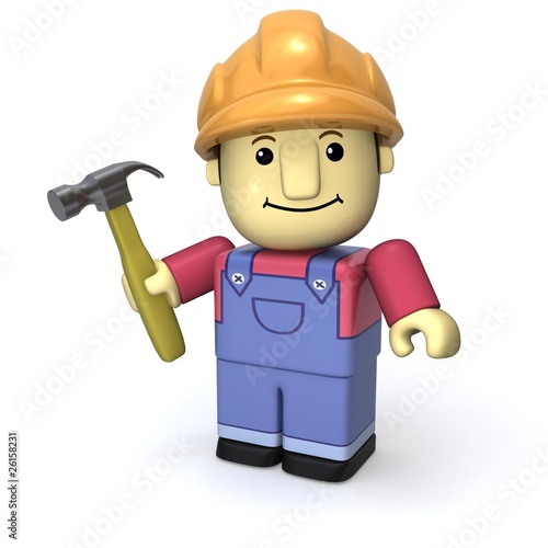 builder with Hammer