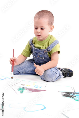 boy painting