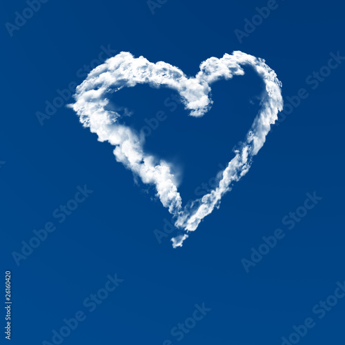 Cloud heart shape