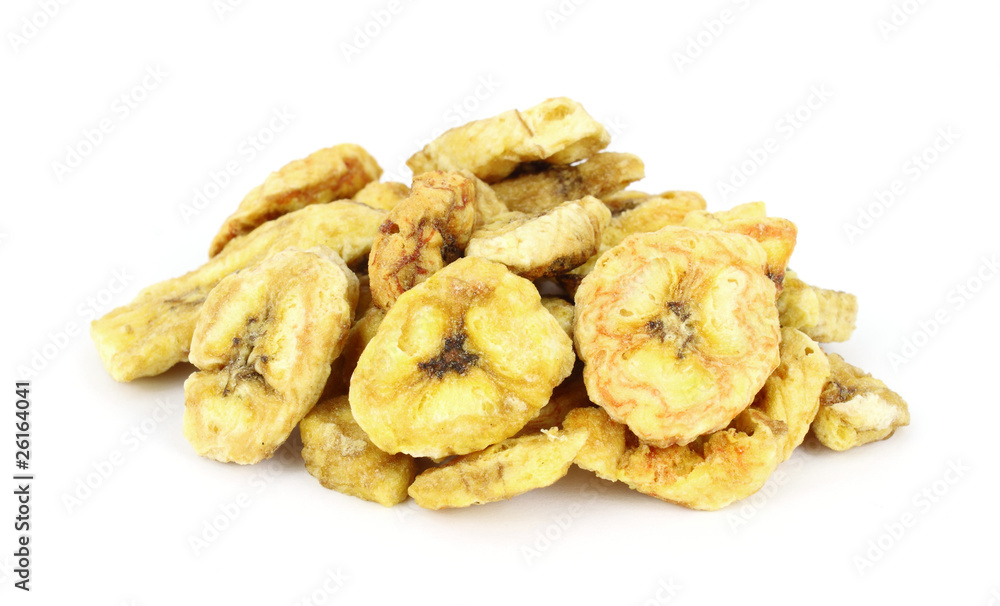 Roasted cinnamon banana pieces Roasted cinnamon banana pieces