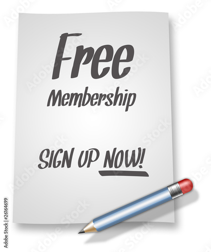 Canvas Print Paper & Pencil Illustration Free Membership - Sign Up Now!
