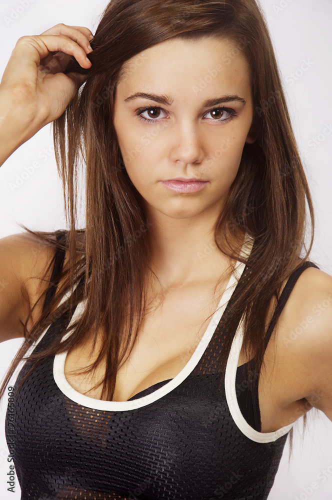 Obraz premium Sporty fit beautiful girl