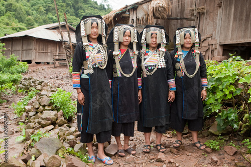 Akha Gruppe in Laos photo