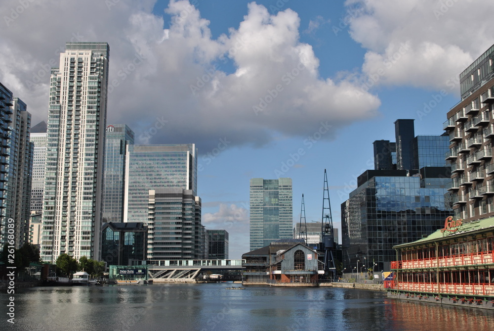Obraz premium Canary Wharf skyline, London