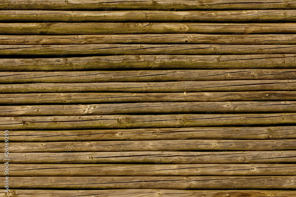 Close up of brown lath fence Close up of brown lath fence
