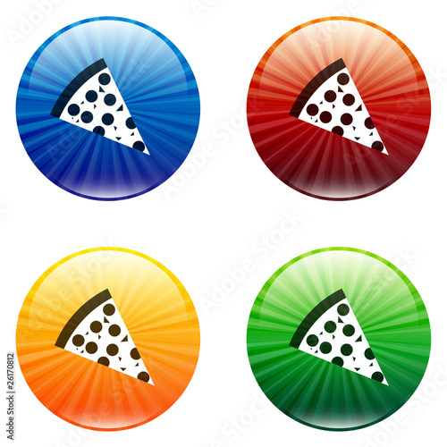 Button - Gastronomie, Bunt, Farbig, Icons