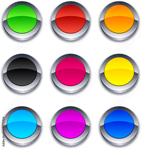 Free Download Round 3d buttons. - GFXLoad
