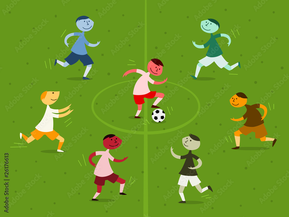 Boys playing soccer Boys playing soccer
