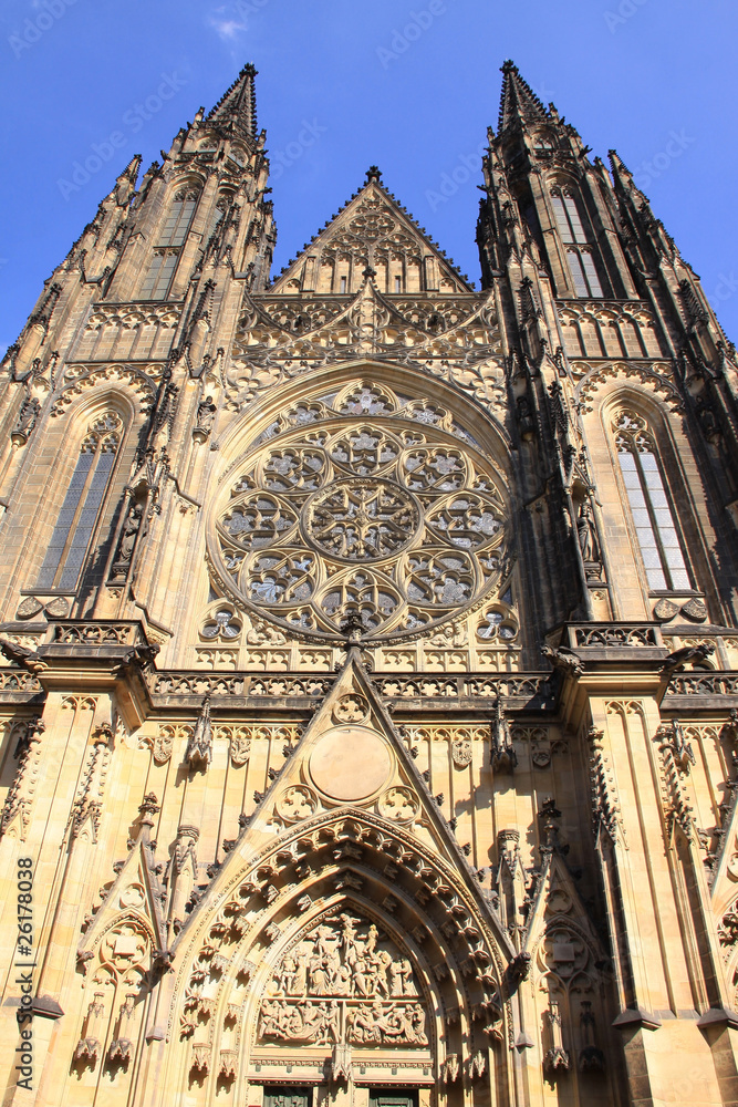 Fototapeta premium The View on St. Vitus Cathedral in Prague