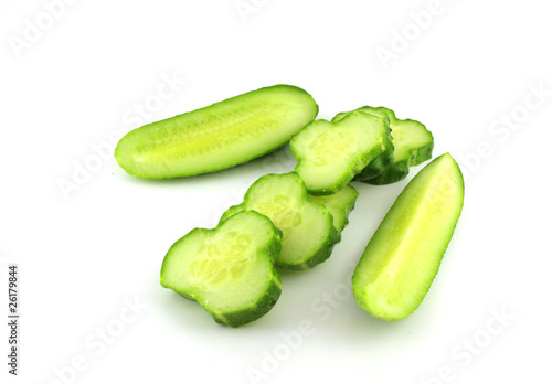 Cutted cucumber