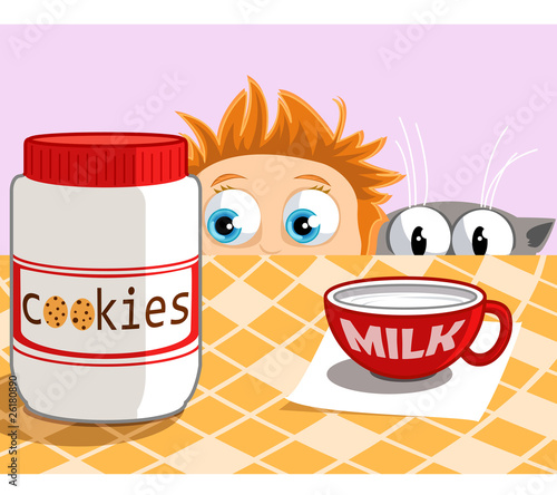 Cookies and milk