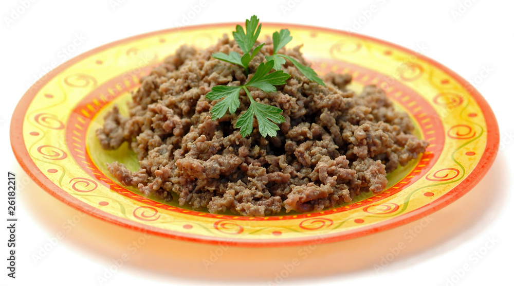 Minced meat cooked - Carne macinata cotta Minced meat cooked - Carne macinata cotta