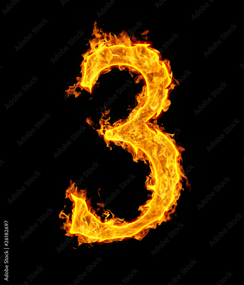 Fototapeta premium fire figure