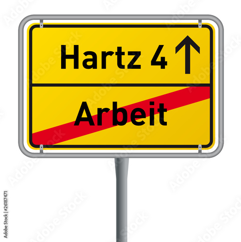 Schild hartz4