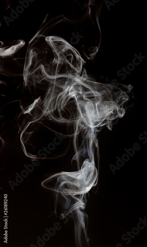 Fototapeta Naklejka Na Ścianę i Meble -  Smoke isolated over black background