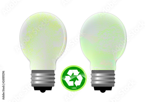 Abstract bulb for saving energy