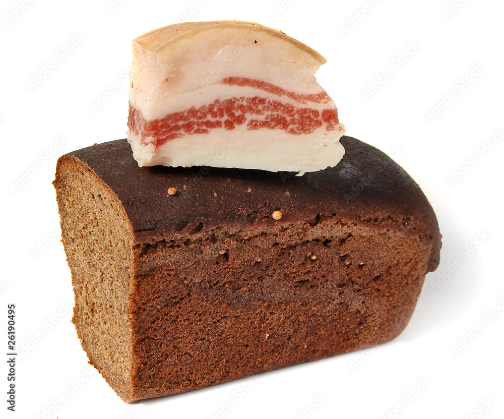salted pork fat and Borodinsky bread salted pork fat and Borodinsky bread