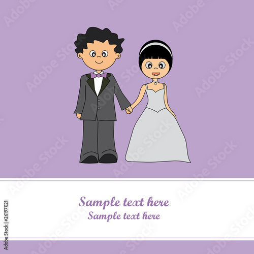 Tarjeta postal boda