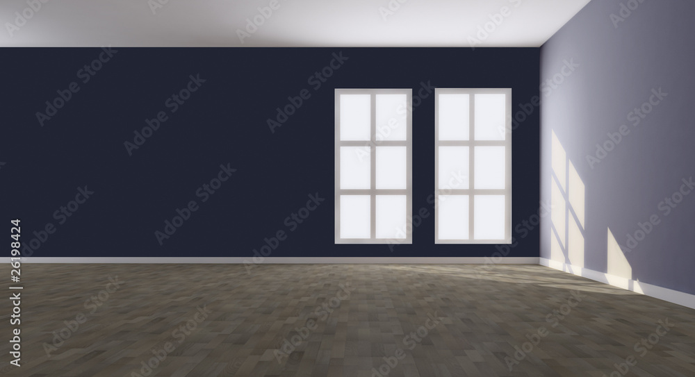 Fototapeta premium interno parete blù