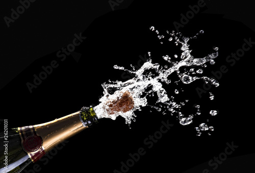 popping champagne cork