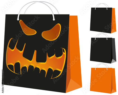 Set of shopping bags, vector illustration