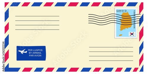 letter to/from South Korea