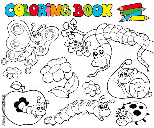 Coloring book with small animals 1