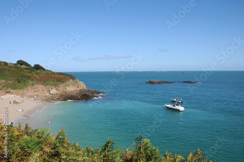 Obraz na płótnie Belvoir Bay on Herm w salonie