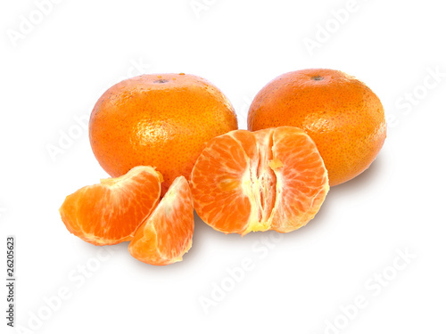 Ripe mandarins.