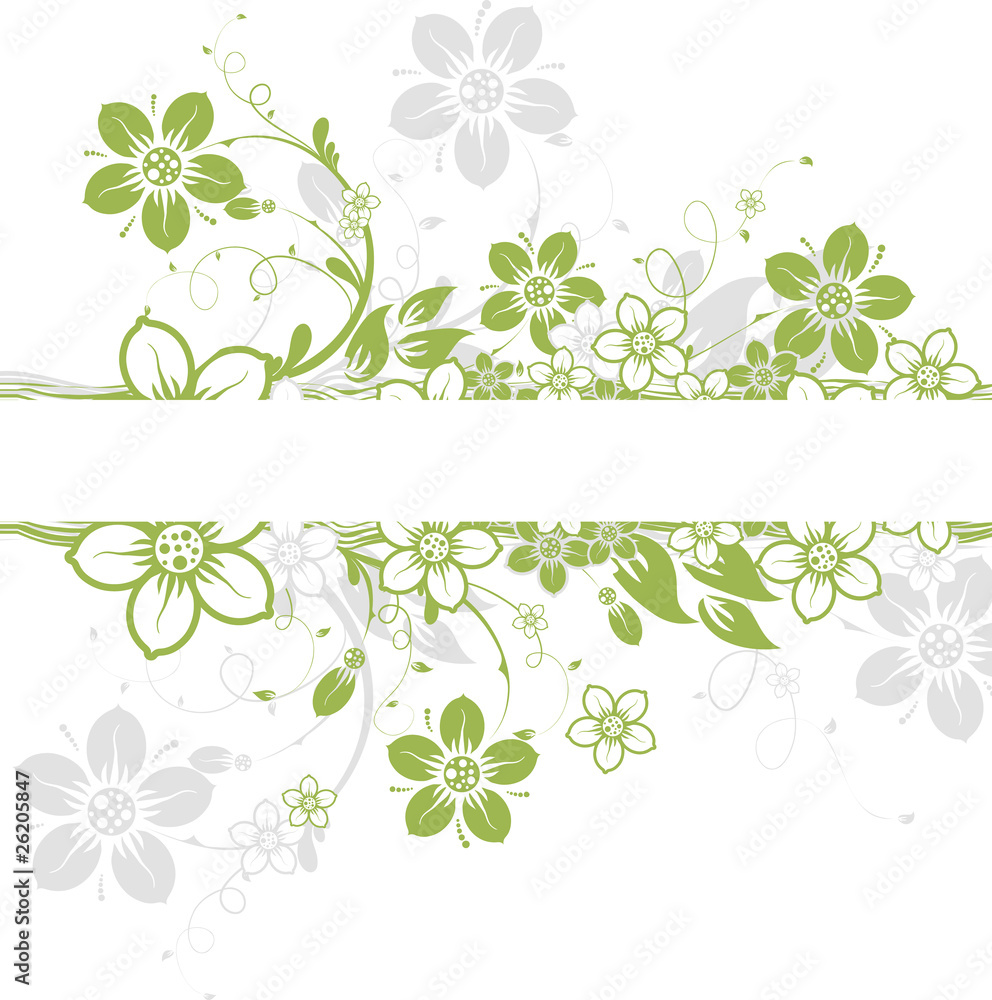 Floral abstract background, vector Floral abstract background, vector