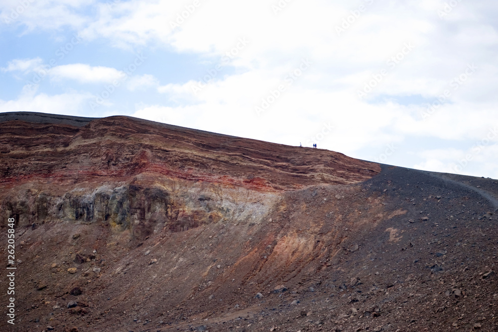 Fototapeta premium Top of Grand Crater, island Volcano, Lipari Islands, Sicily