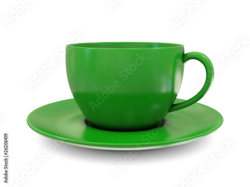 Coffee cup green