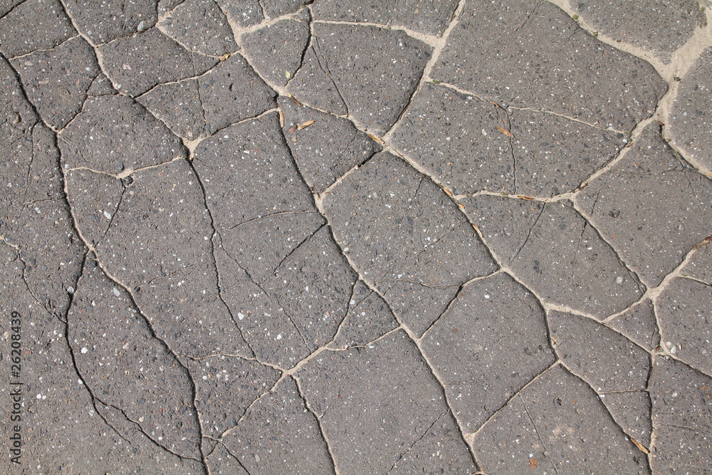 Fototapeta premium Damaged road