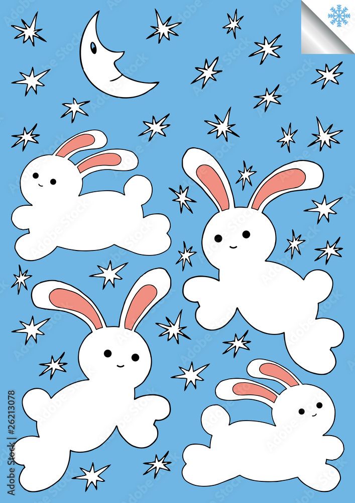 Rabbit vector background Rabbit vector background