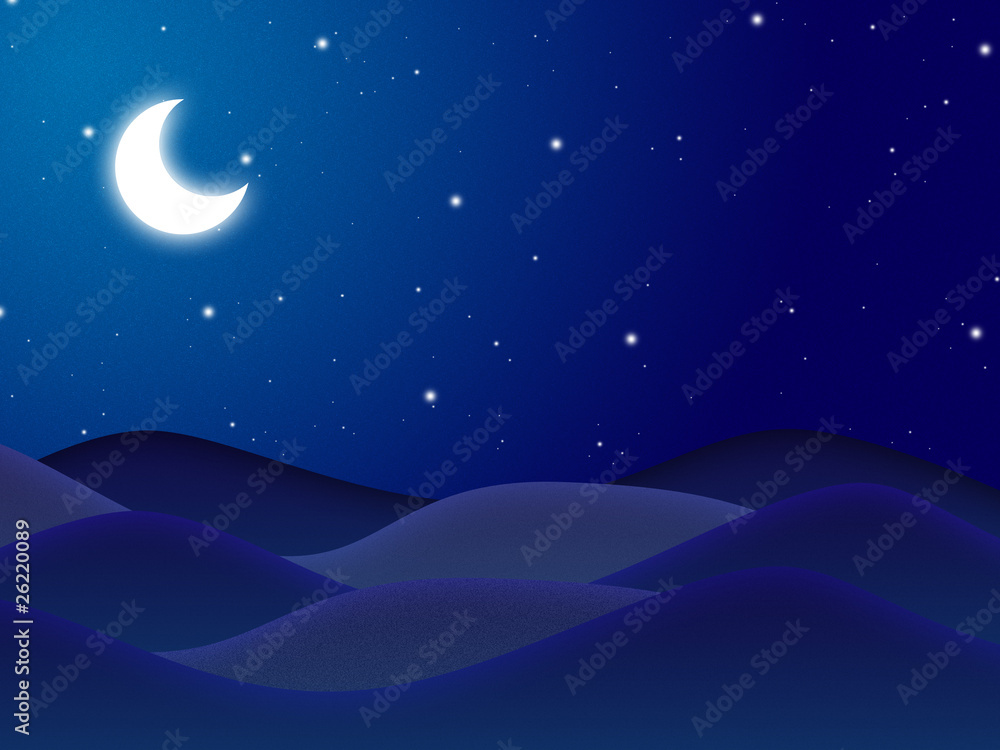 Fototapeta premium Moon at the night