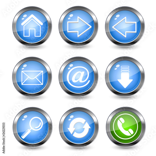 Free Download glossy web icons - GFXLoad