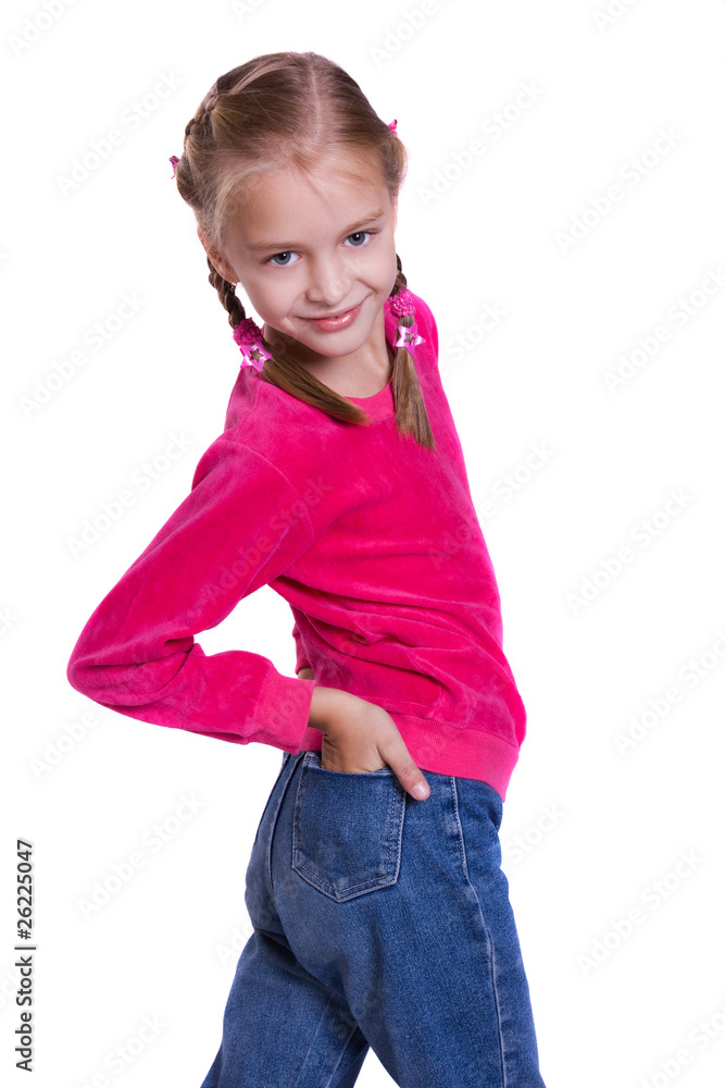 Fototapeta premium Portrait of little girl