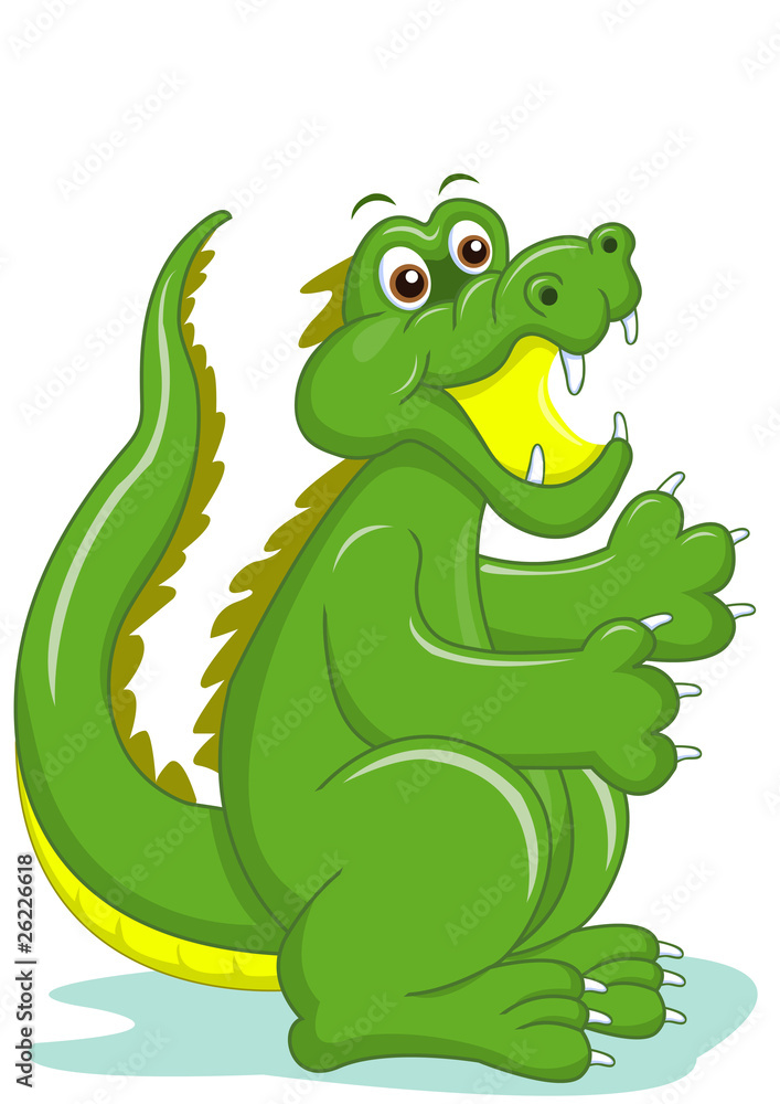 Obraz premium smiling crocodile