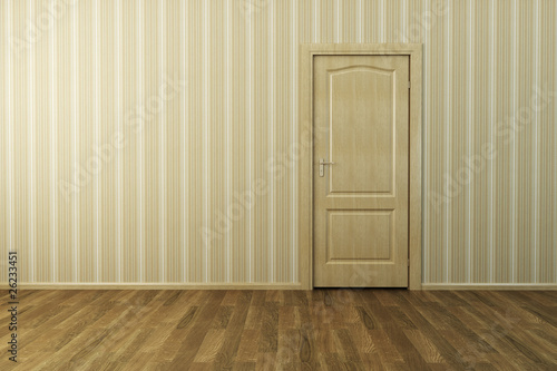 empty new room with door © auris