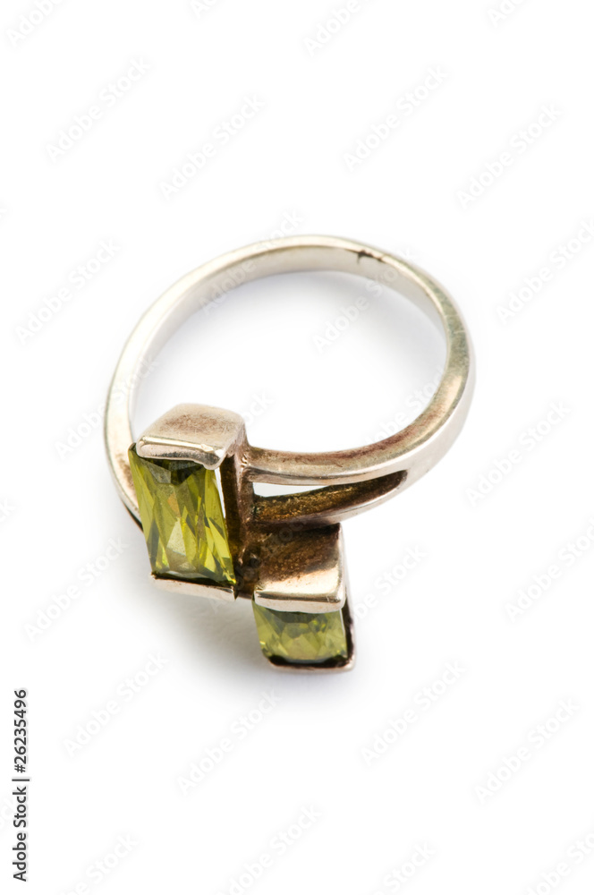 Jewellery ring isolated on the white background Jewellery ring isolated on the white background
