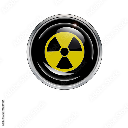 Radiactive glossy button