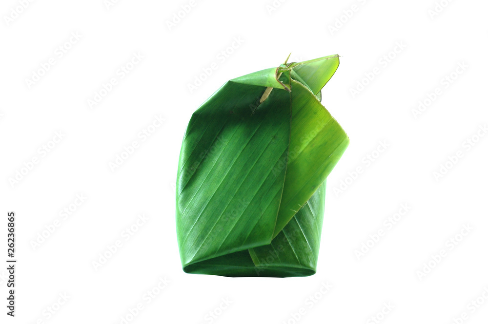 Thai dessert in banana package Thai dessert in banana package