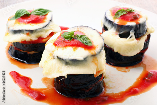 Fotografie melanzane alla parmigiana
