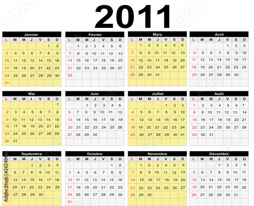 calendrier 2011