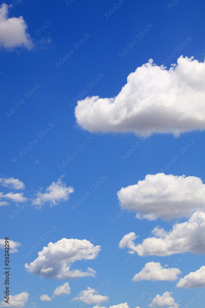 Fototapeta premium Blue sky with clouds for background