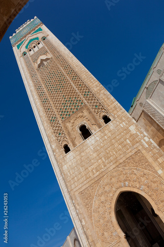 Alminar de la mezquita Hassan II, Casablanca, Marruecos