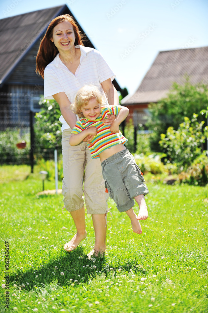 Fototapeta premium mother and daughter