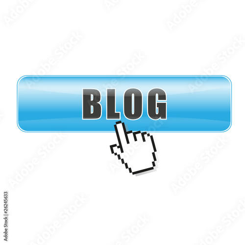 Button Blog blau