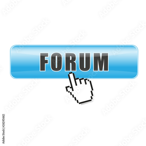 Button Forum blau